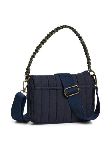 Pieces Henkeltasche "Oline" in Dunkelblau - (B)22 x (H)16,5 x (T)5 cm