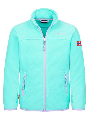 Trollkids 3-in-1 functionele jas "Bryggen" paars/turquoise