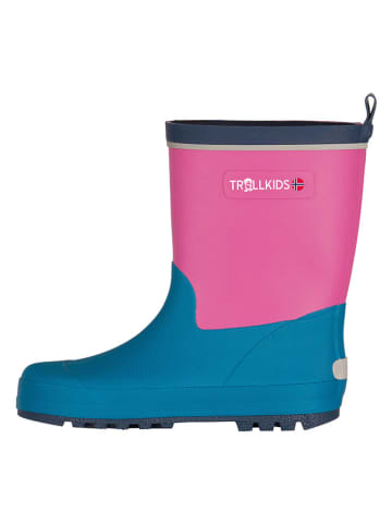 Trollkids Gummistiefel "Lysefjord" in Türkis/ Pink