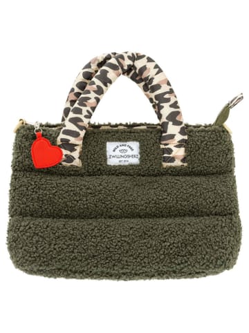Henkeltasche "Teddy Leo Classic" in Oliv - (B)29 x (H)20 x (T)7 cm