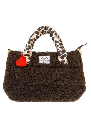 Zwillingsherz Handtas "Teddy Leo Classic" bruin - (B)29 x (H)20 x (D)7 cm