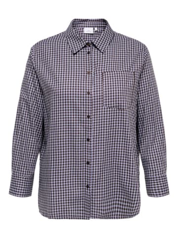 ONLY Carmakoma Blouse bruin/lichtblauw
