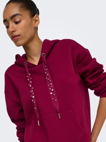 ONLY Hoodie in Bordeaux