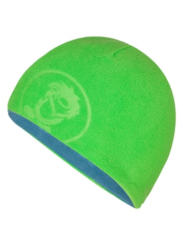 Trollkids Wende-Beanie "Finnmark" in Blau/ Grün