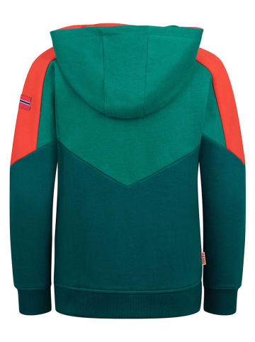 Trollkids Sweatvest "Flekkefjord" groen