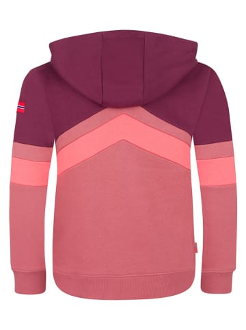 Trollkids Sweatjacke "Flekkefjord" in Rosa/ Lila