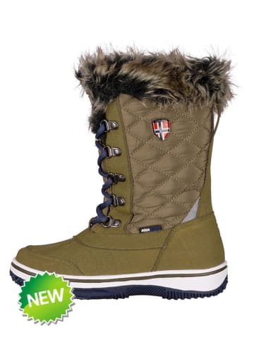 Kozaki zimowe "Holmenkollen" w kolorze khaki