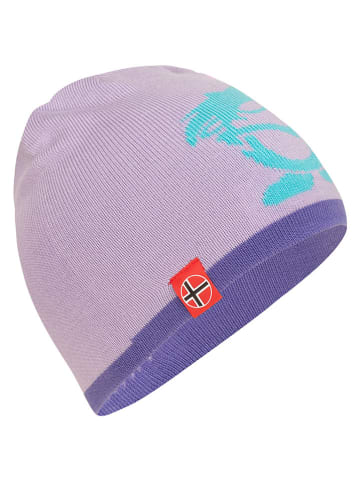 Trollkids Wende-Beanie "Troll" in Lila/ Rosa