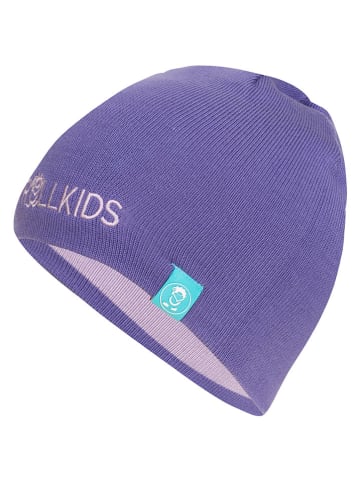 Trollkids Omkeerbare beanie "Troll" paars/lichtroze