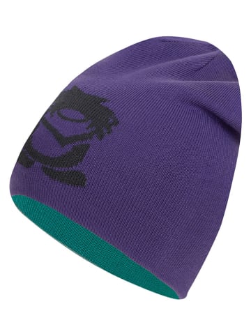 Trollkids Wende-Beanie "Troll" in Lila/ Türkis