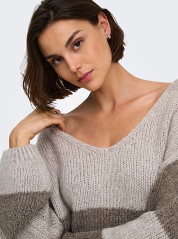 JDY Pullover in Taupe