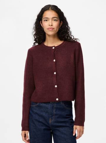 Pieces Cardigan in Bordeaux