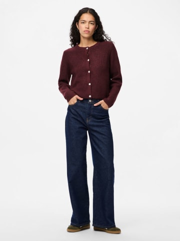 Pieces Cardigan in Bordeaux