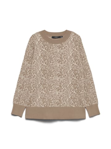 Vero Moda Pullover in Taupe/ Creme