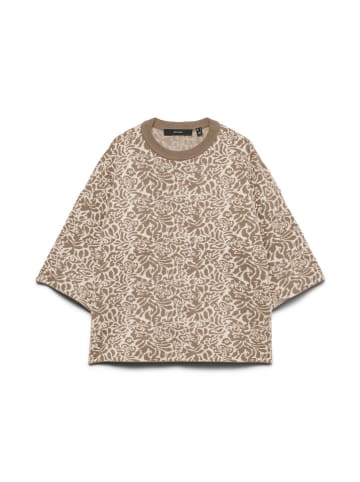 Sweter w kolorze szarobrązowo-kremowym