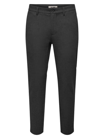ONLY & SONS Chinobroek "Mark" - slim fit - antraciet