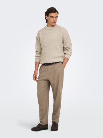 ONLY & SONS Sweter "Join" w kolorze beżowym