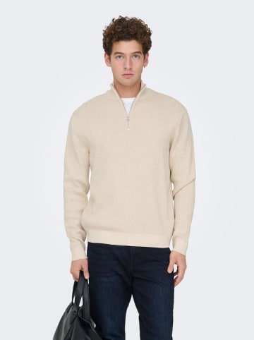 ONLY & SONS Pullover "Sting" in Beige