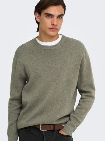 ONLY & SONS Trui "Sting" kaki