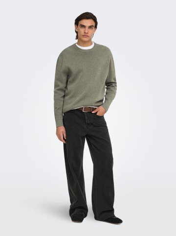 ONLY & SONS Sweter "Sting" w kolorze khaki