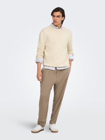 ONLY & SONS Sweter "Sting" w kolorze kremowym