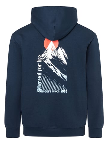 Marmot Hoodie "Dawn Patrol" in Dunkelblau