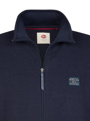 Petrol Industries Sweatjacke in Dunkelblau