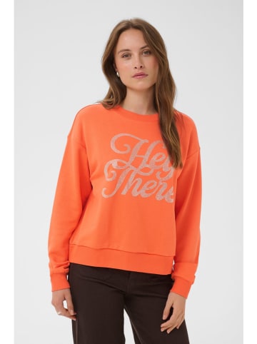Kaffe Sweatshirt in Orange