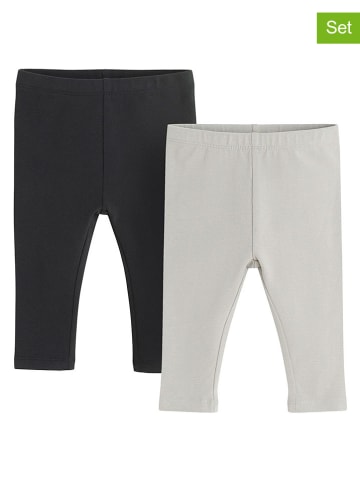 COOL CLUB 2er-Set: Leggings in Grau/ Anthrazit