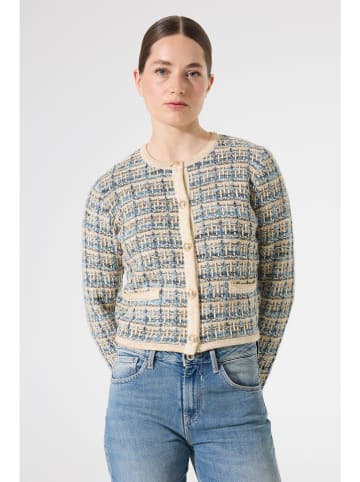 Garcia Cardigan in Beige/ Hellblau
