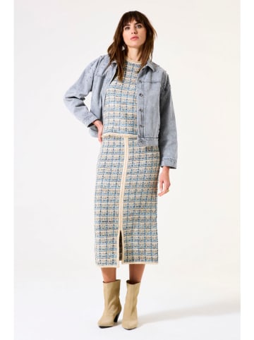Garcia Rok beige/lichtblauw