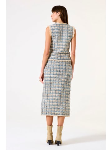 Garcia Rok beige/lichtblauw