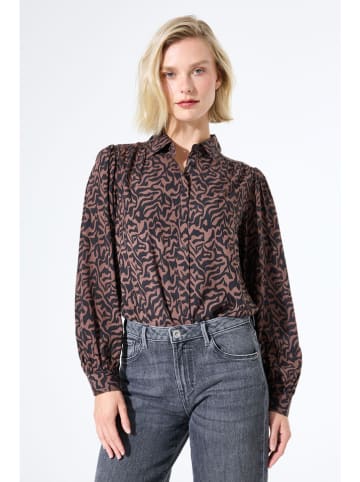 Garcia Blouse bruin/zwart