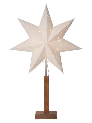 STAR Trading Lampa stojąca "Karo Mini" w kolorze beżowym - 43 x 70 cm