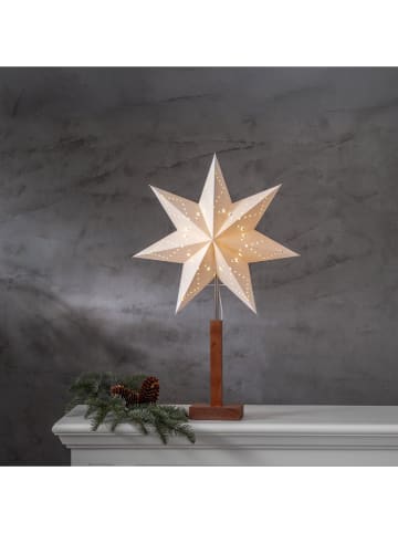 STAR Trading Staande lamp "Karo Mini" beige - (B)43 x (H)70 cm