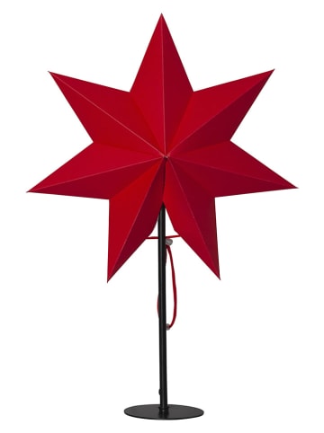 STAR Trading Lampa stojąca "Mixa" w kolorze czerwono-czarnym - 34 x 50 cm
