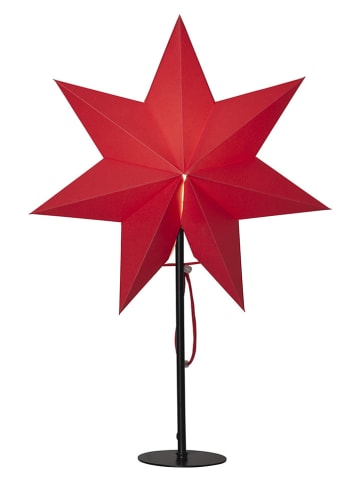 STAR Trading Lampa stojąca "Mixa" w kolorze czerwono-czarnym - 34 x 50 cm