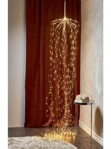 STAR Trading Dekoracyjna lampa LED "Dew Drops" w kolorze srebrnym - Ø 45 cm