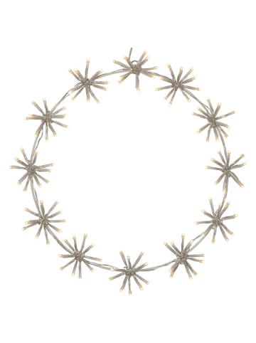 STAR Trading Dekoracja LED "Flower Ring" w kolorze białym - Ø 50 cm