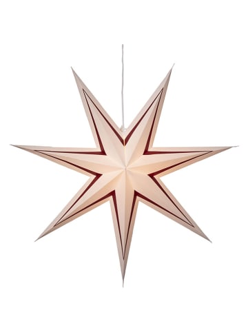 STAR Trading Gwiazda papierowa "Stripe" w kolorze biało-czerwonym - Ø 80 cm