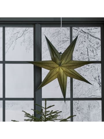 STAR Trading Gwiazda papierowa "Holly" w kolorze zielonym - Ø 60 cm