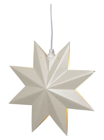 STAR Trading Gwiazda metalowa "Classic" w kolorze beżowym - Ø 28 cm