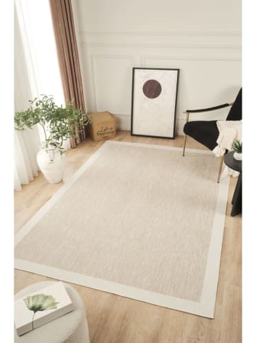 Conceptum Hypnose Kurzflor-Teppich "Sisalux 3085" in Beige/ Weiß