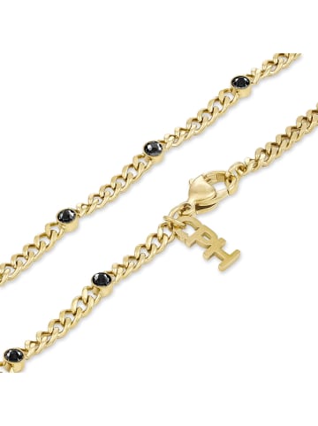 Copenhagen Studios Gecoate Ketting met kristallen - (L)45 cm