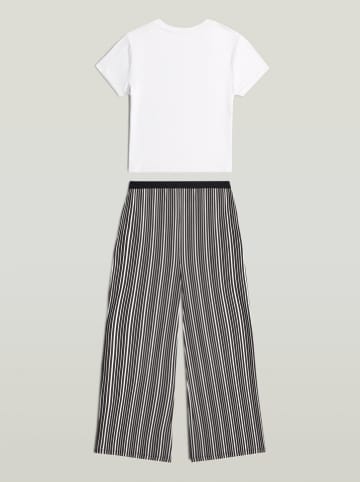 Pyjama zwart/wit