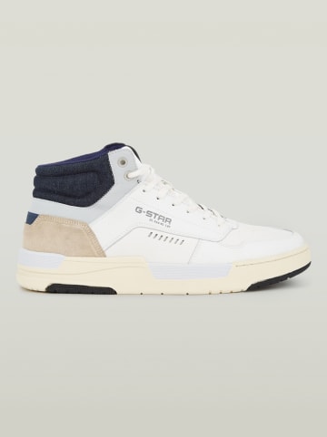 G-Star Sneakers in Weiß/ Beige/ Dunkelblau