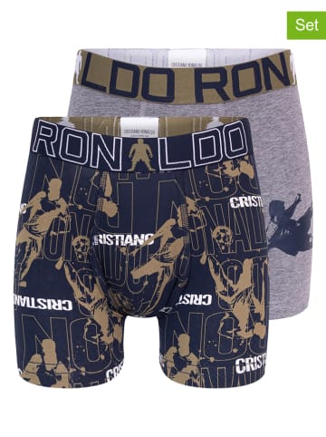 CR7 2-delige set: boxershort grijs/donkerblauw