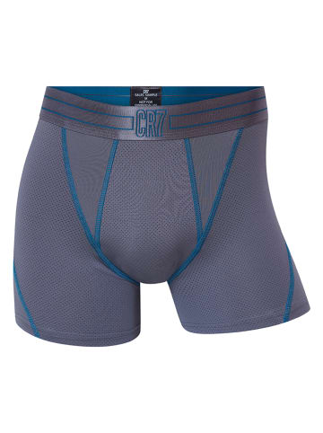 CR7 3er-Set: Boxershorts in Grau/ Dunkelblau
