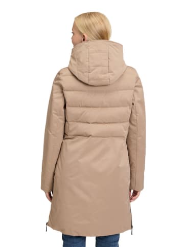 AMBER & JUNE Wintermantel in Taupe