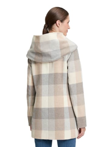 AMBER & JUNE Übergangsmantel in Beige/ Creme/ Grau